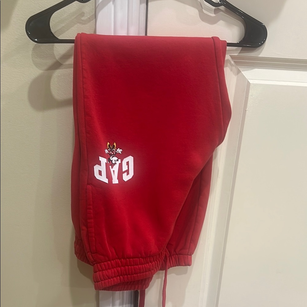 GAP Red Mickey Cropped Sweatshirt and Joggers Set - Picture 3 of 11